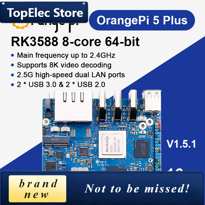TopElec Orange Pi 5 Plus 16GB  - Orange Pi 5 Plus 16Gb recensie en prijs