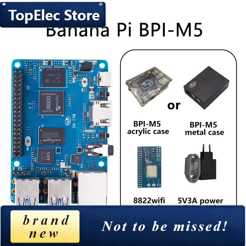 TopElec Banana PI BPI-M5 SET m - Banana Pi Bpi-M5 recensie en prijs